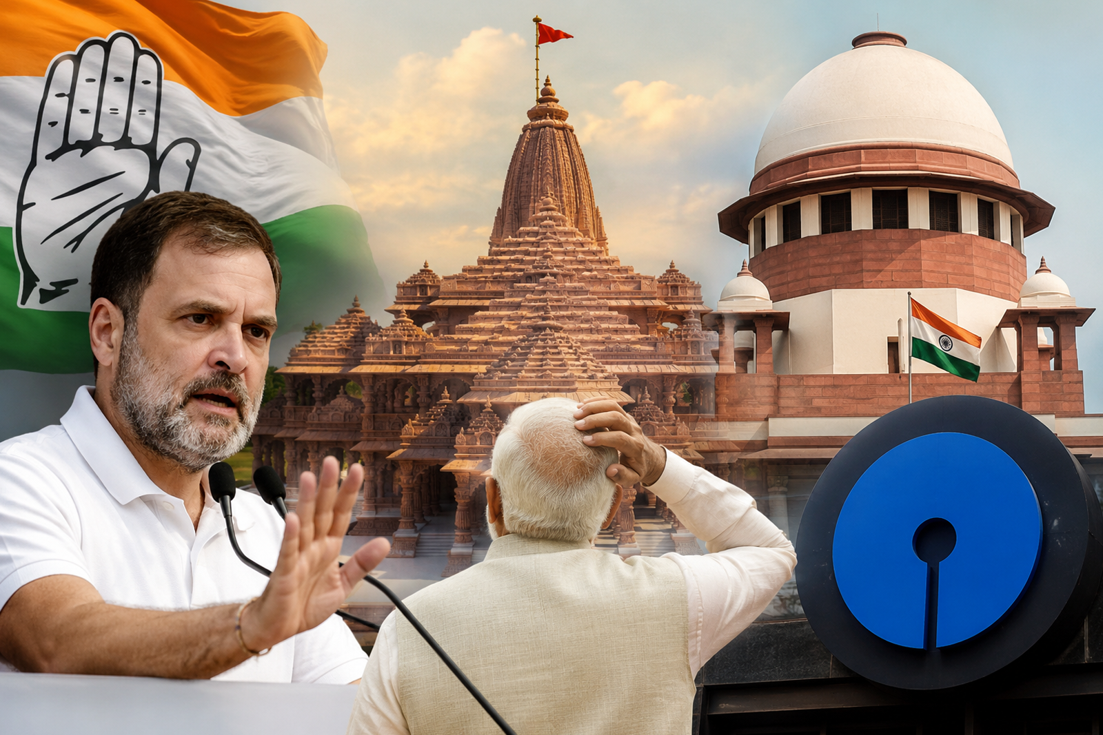 Congress Targets Centre Over Ram Temple Donation Row, Asks: Who Ignored SBI's Warning Three Months Ago?
